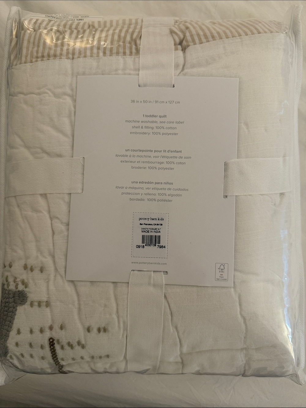 Pottery Barn Kids Dakota Woodland Quilt — Baby/Toddler - Picture 4 of 4